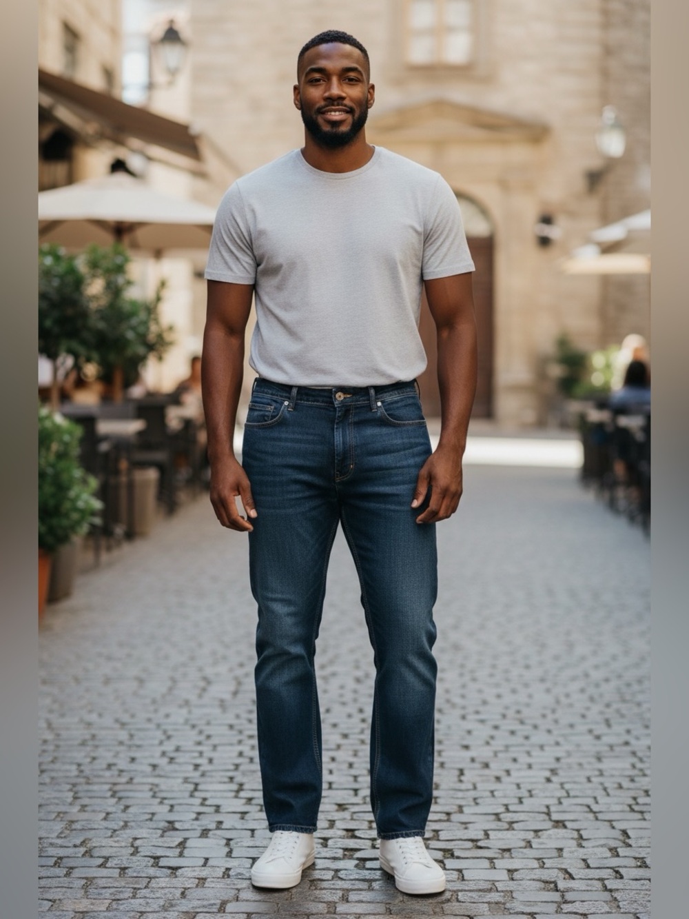 🫶🏻 True Nation Relaxed Fit Straight-Leg Jeans - Classic Fit 46 x 32